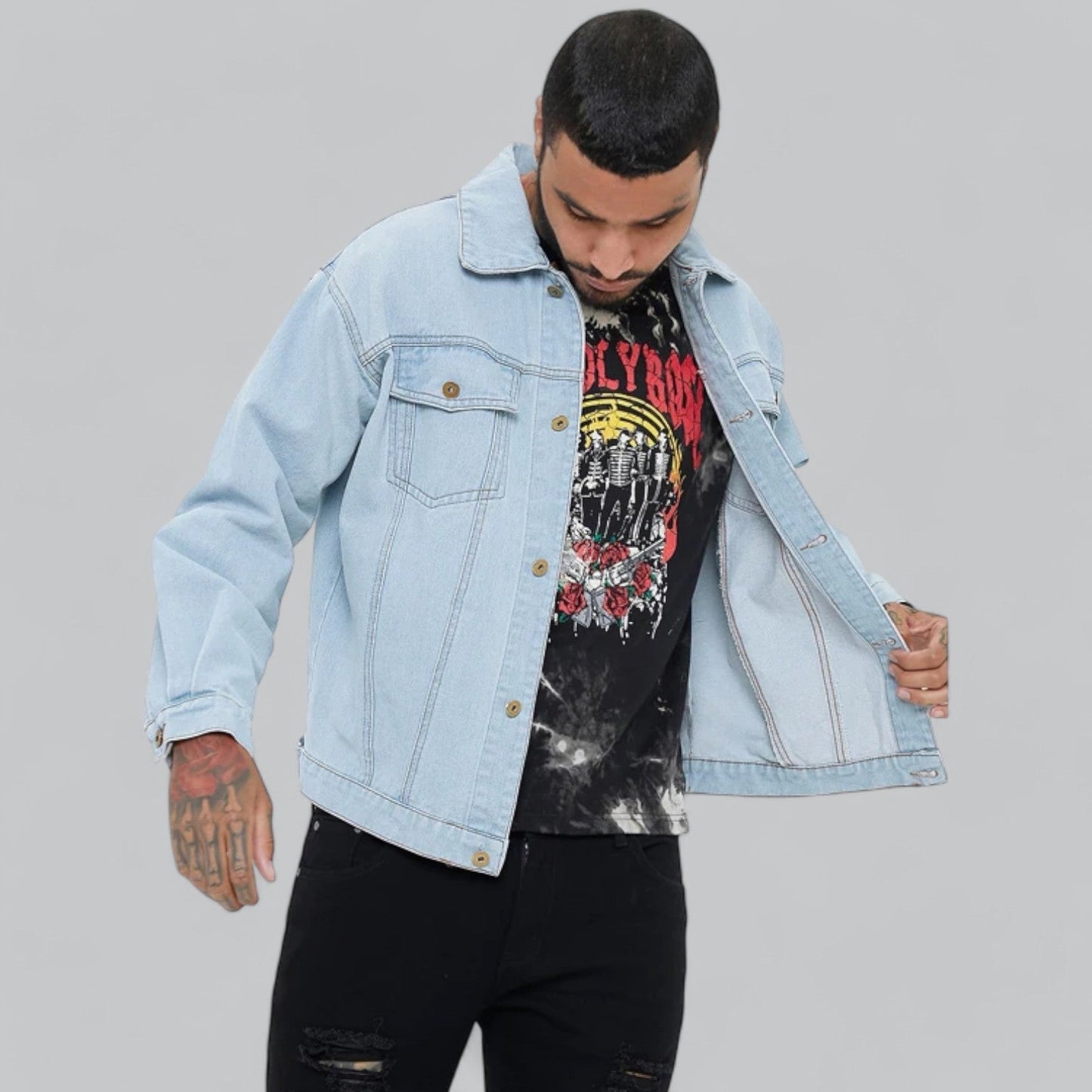 Mike | Bekväm jeansjacka för män