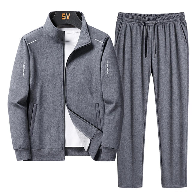 Herrens Träningsdräkt Med Blixtlås Polyester