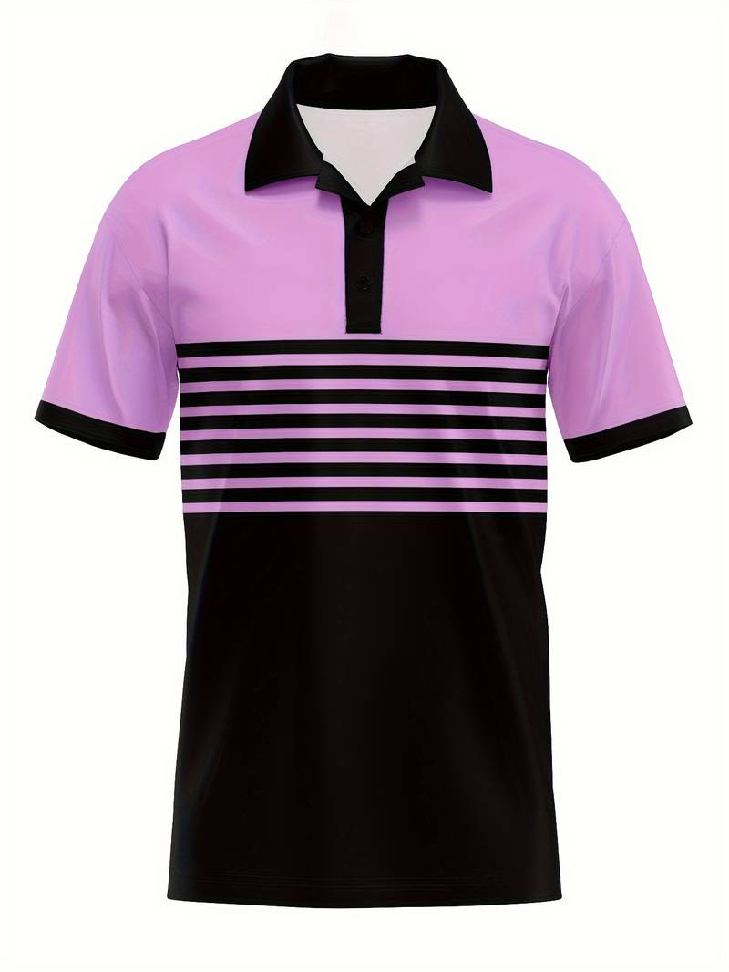 Golf t-shirt med randtryck - Theo
