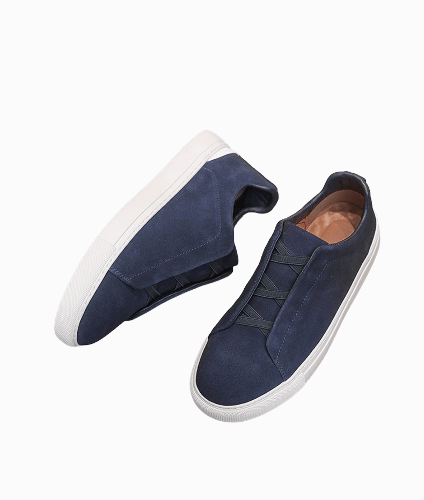 LACELESS SNEAKERS - Navy