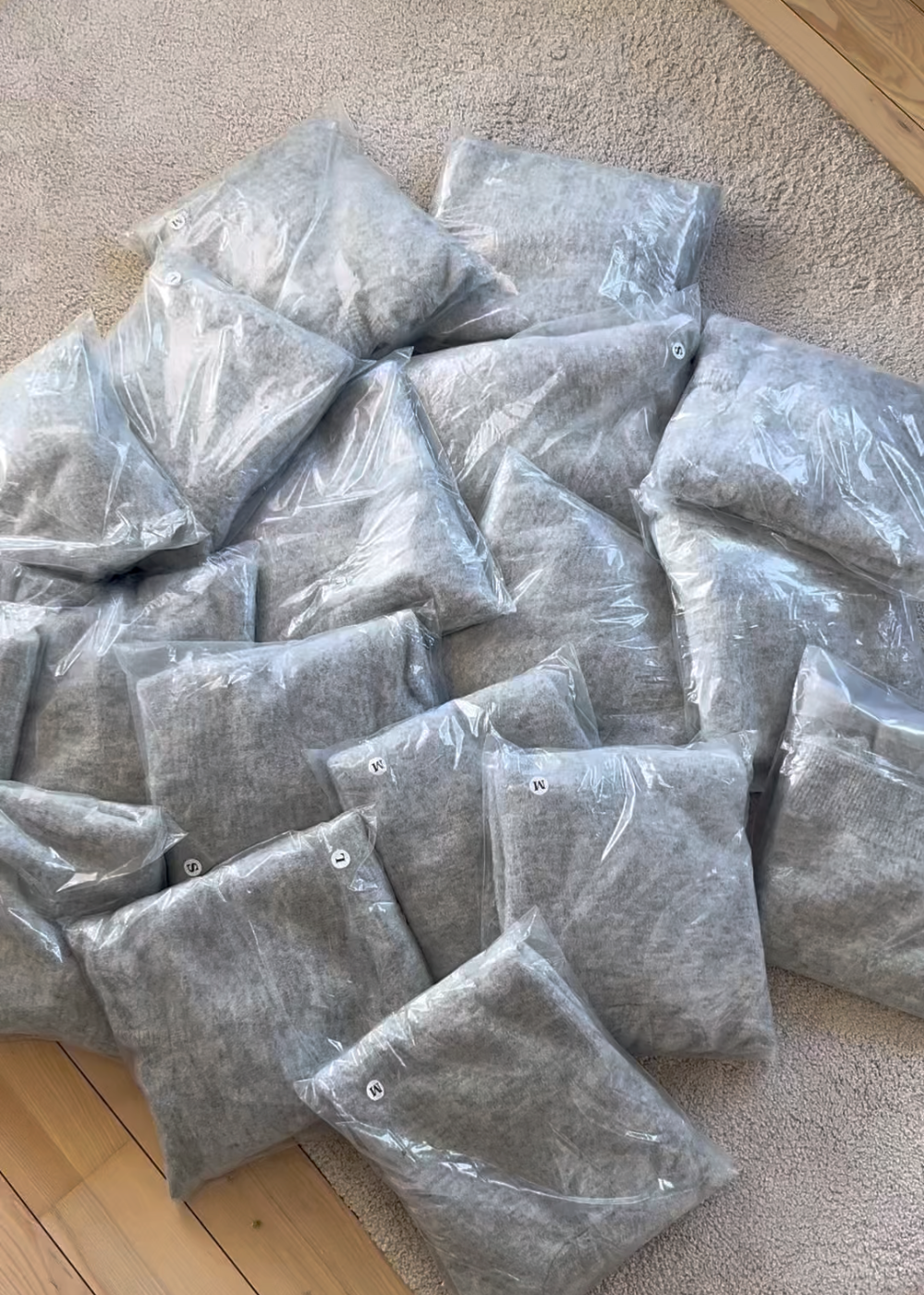 Fluffy Knitted Grey Hoodie