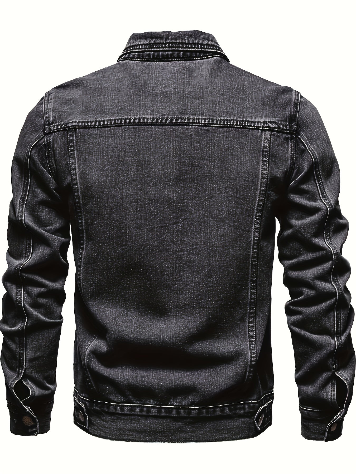 Retro Jeansjacka | Tidlös Denimjacka för Herr & Dam