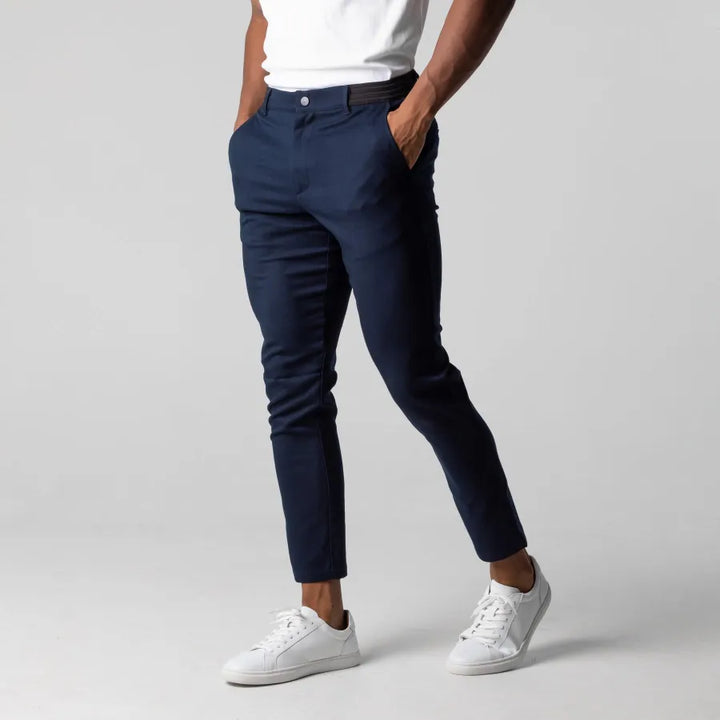 Herrbyxor Chinos Slim Fit Bomullsblandning Modern Design