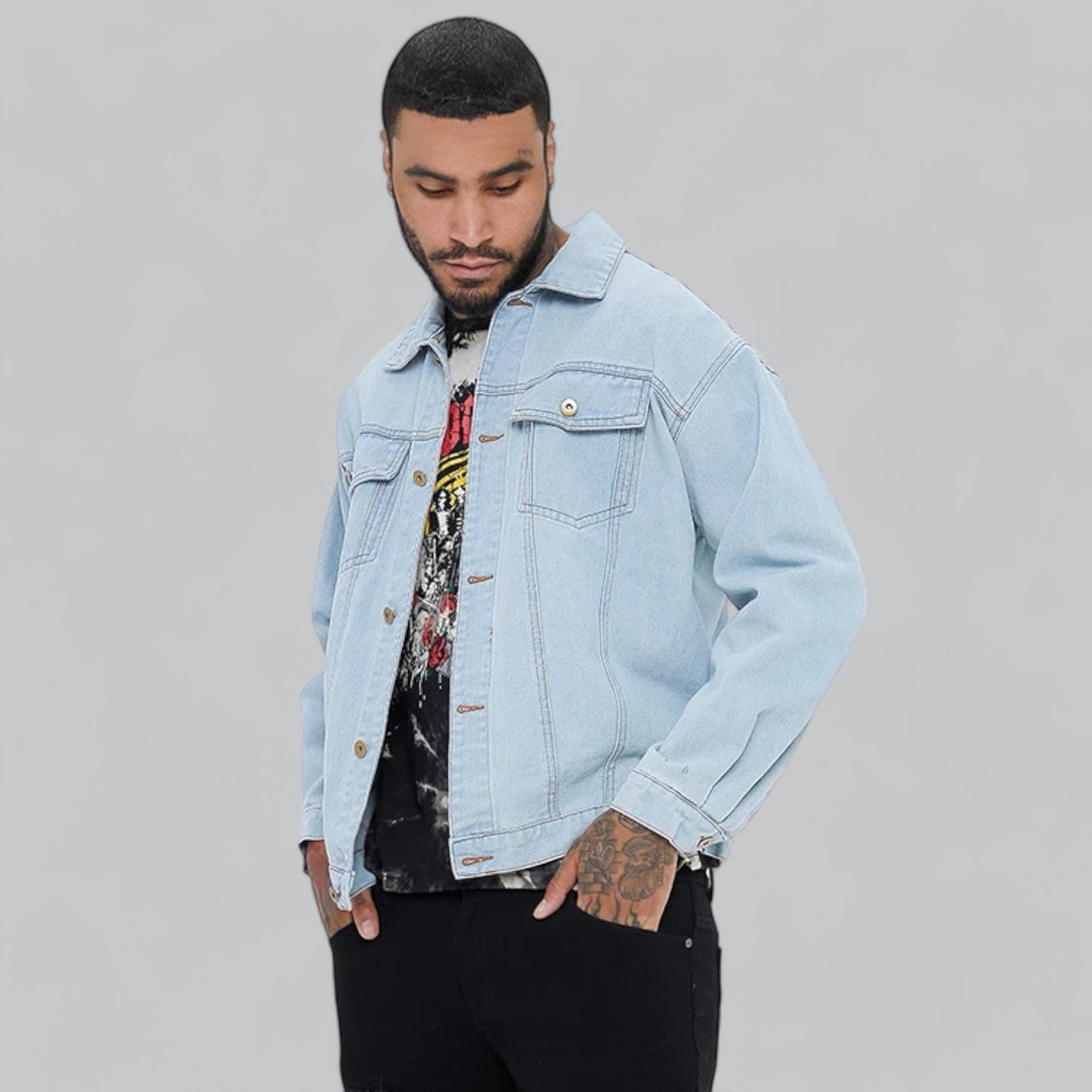 Mike | Bekväm jeansjacka för män