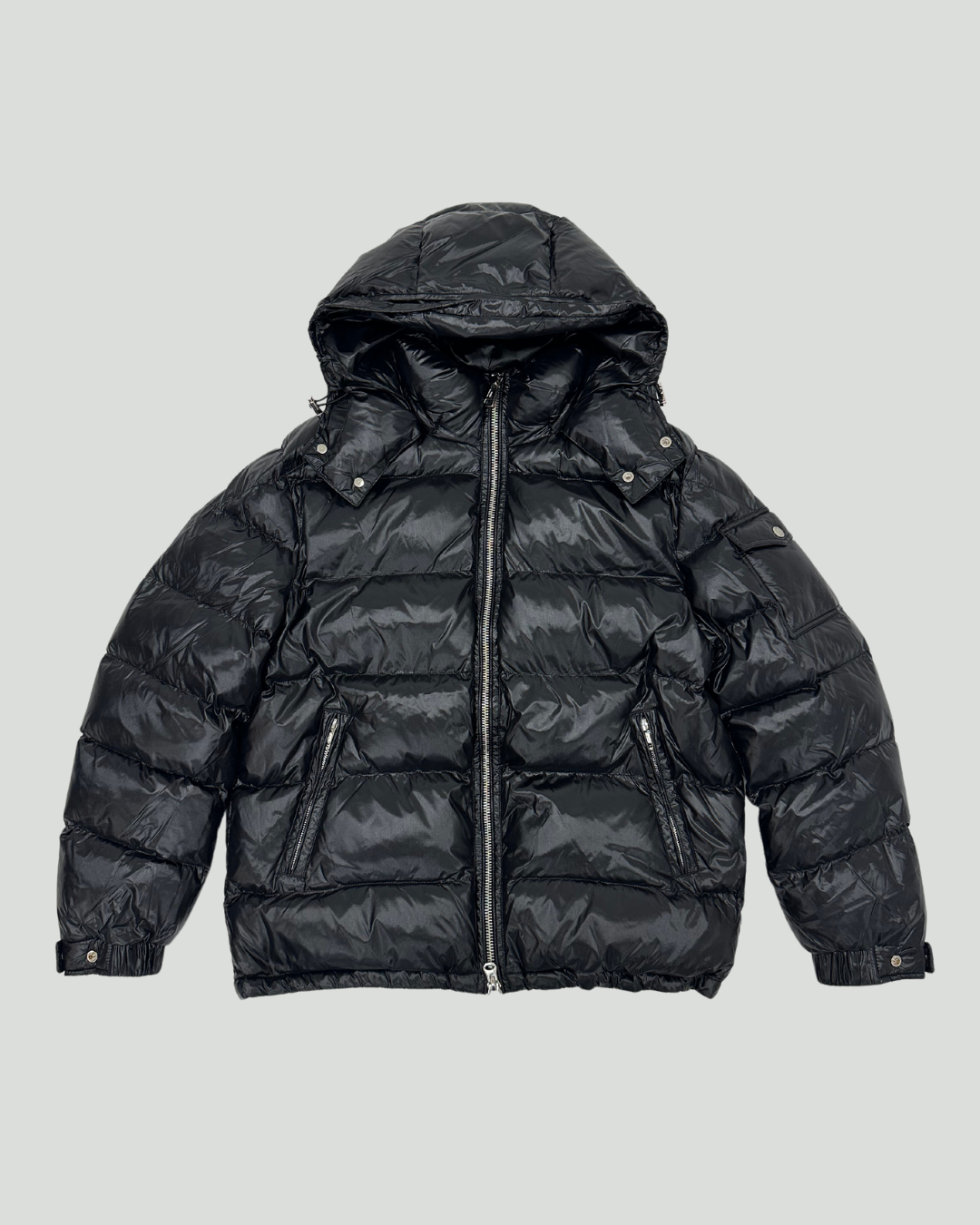 Hooded Puffer Jacket Black
