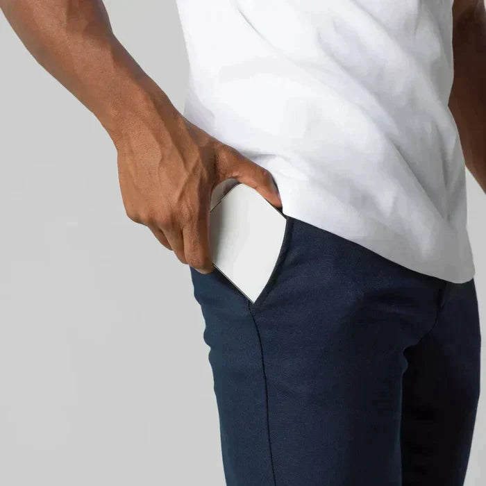Herrbyxor Chinos Slim Fit Bomullsblandning Modern Design