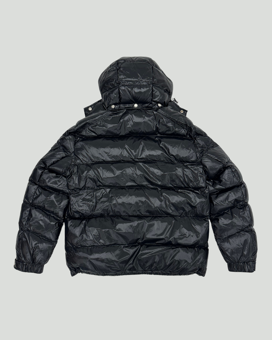 Hooded Puffer Jacket Black
