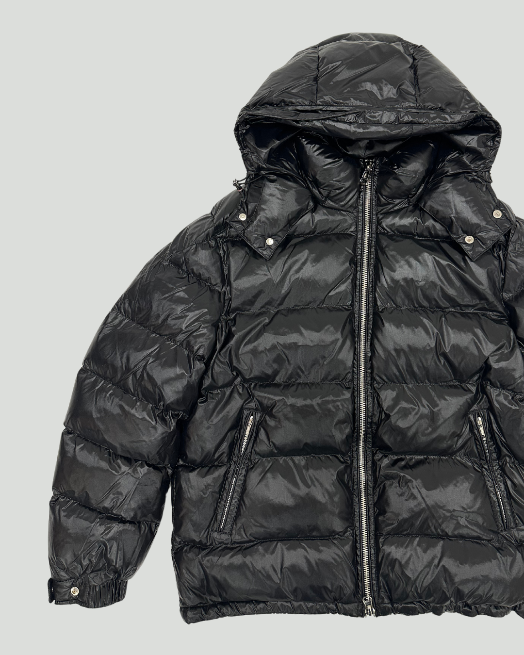 Hooded Puffer Jacket Black