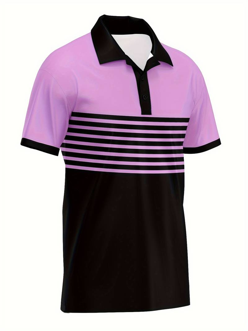 Golf t-shirt med randtryck - Theo