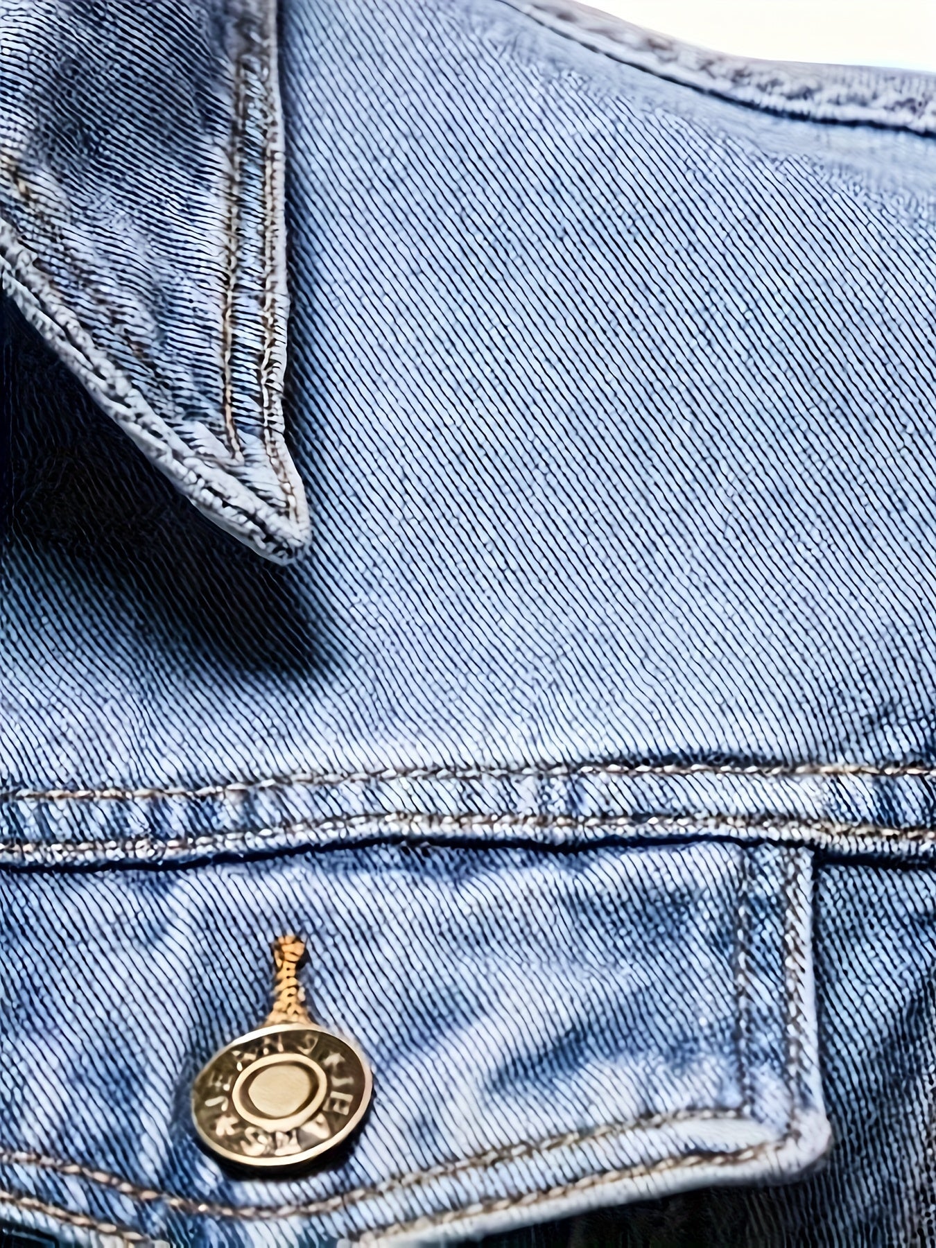 Retro Jeansjacka | Tidlös Denimjacka för Herr & Dam