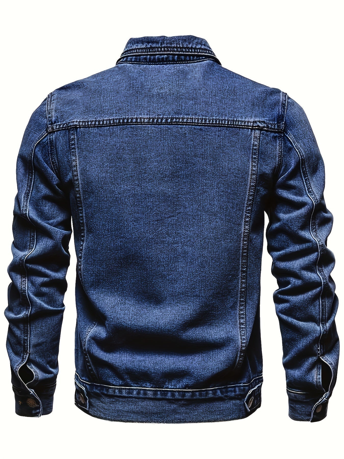 Retro Jeansjacka | Tidlös Denimjacka för Herr & Dam