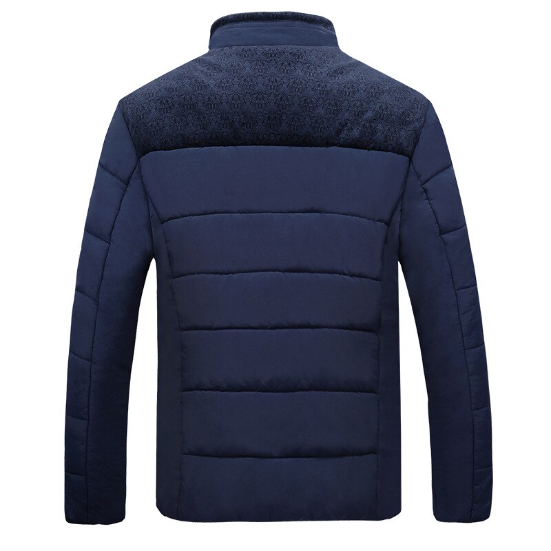 Herrjacka Quiltad med Ståkrage och Fleece – Regular Fit Vinterjacka