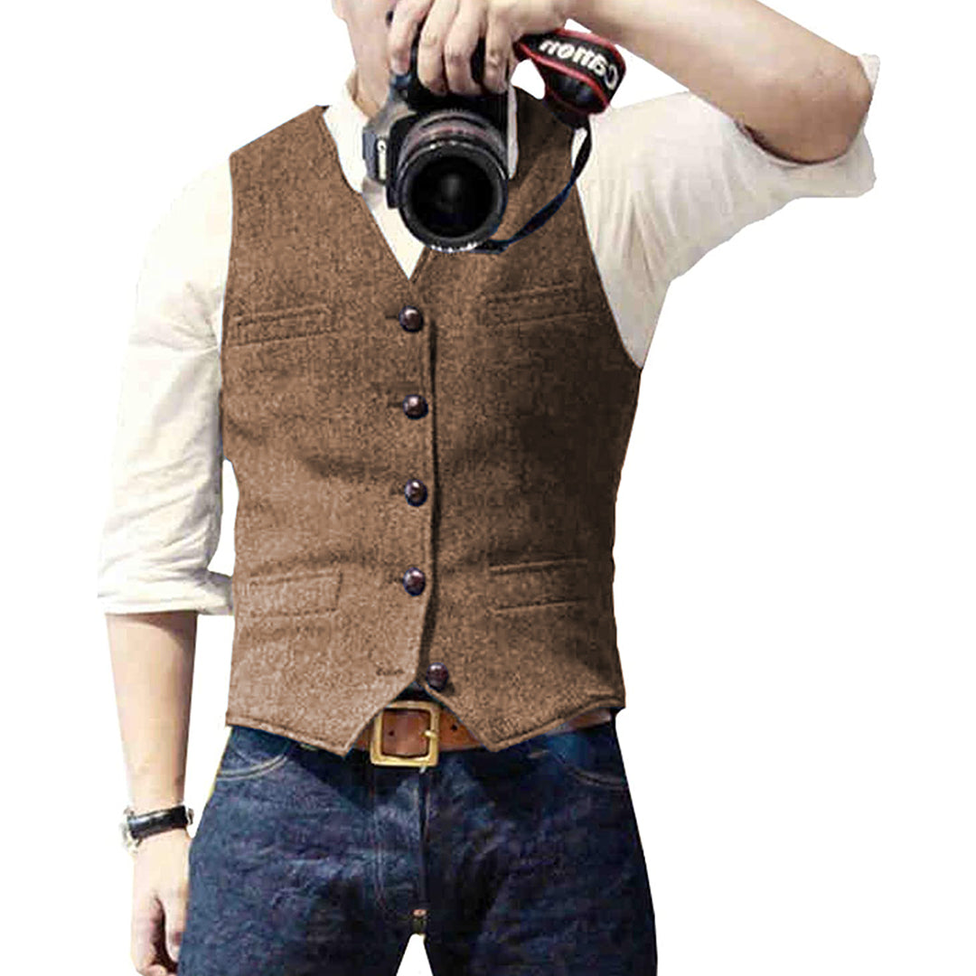Herrgilet i Denim
