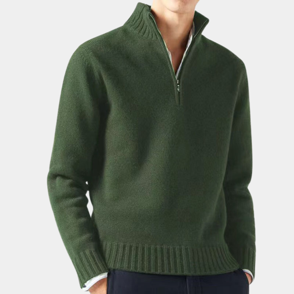 Mångsidig Half Zip Tröja för Herr | Perfekt för Höst/Vinter
