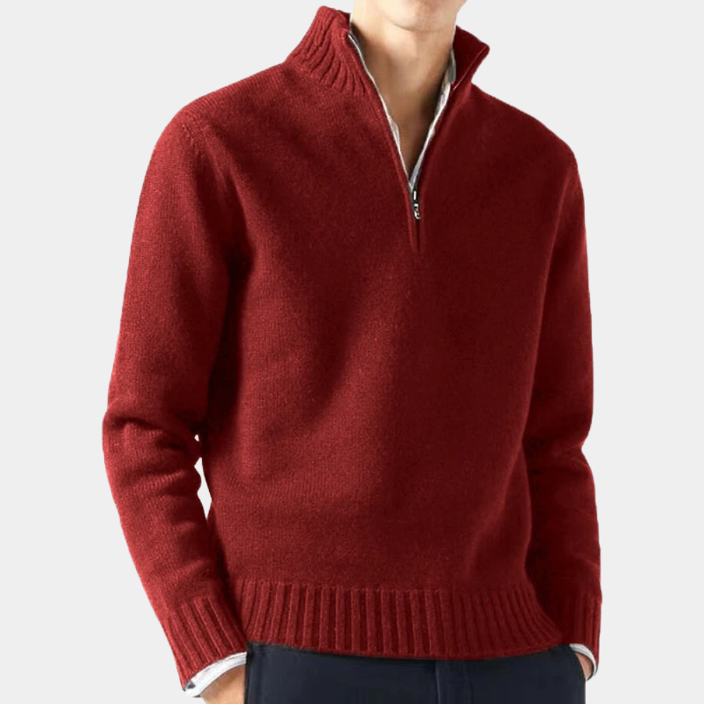 Mångsidig Half Zip Tröja för Herr | Perfekt för Höst/Vinter