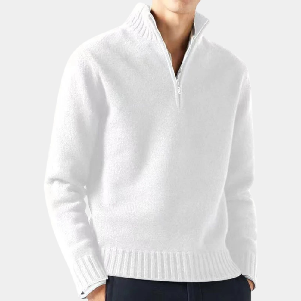 Mångsidig Half Zip Tröja för Herr | Perfekt för Höst/Vinter