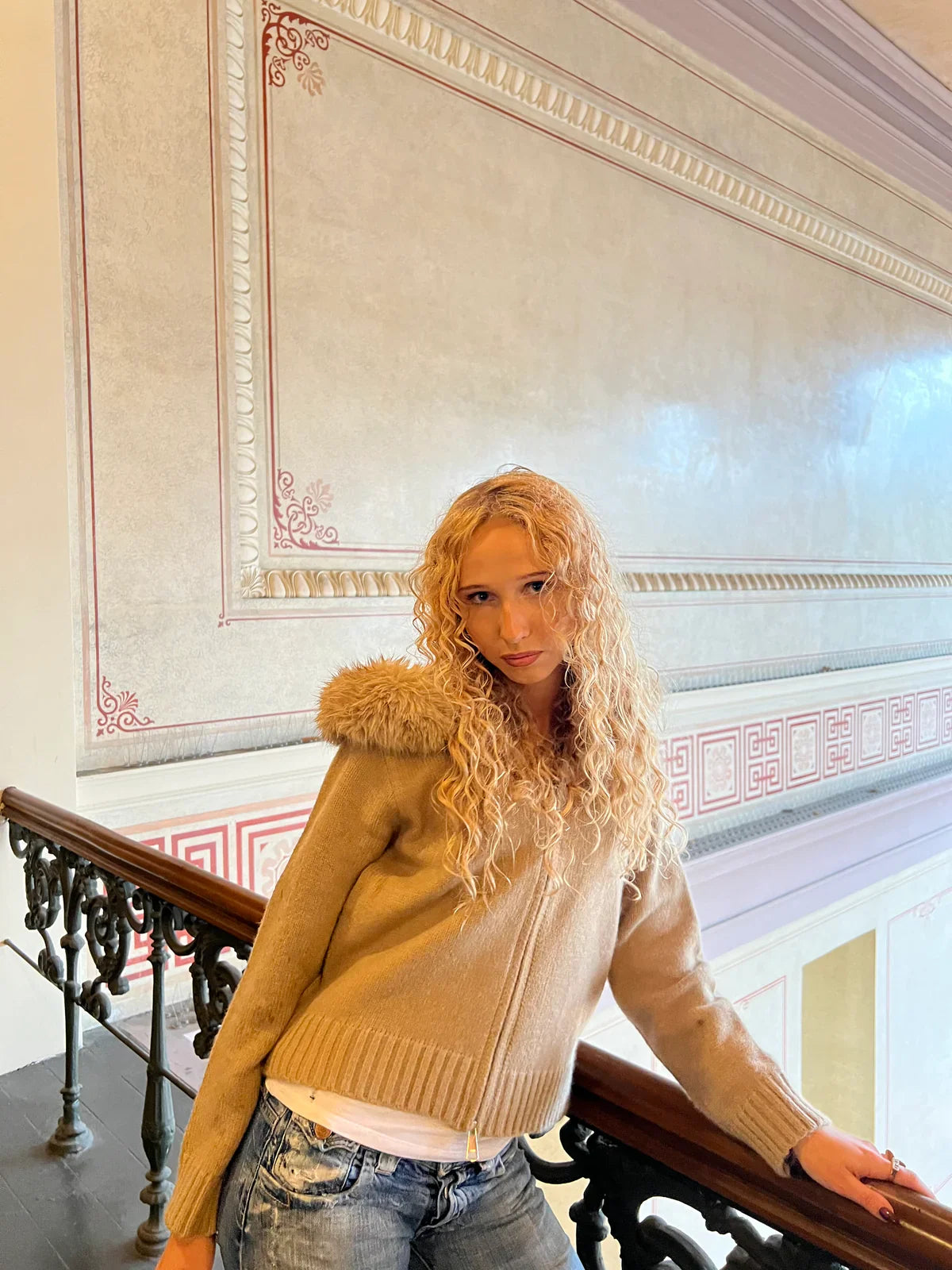 Furry Zip Cardigan
