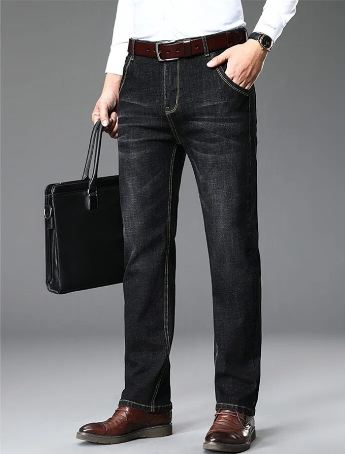 Herrar Jeans Stretchig Design i Bomull