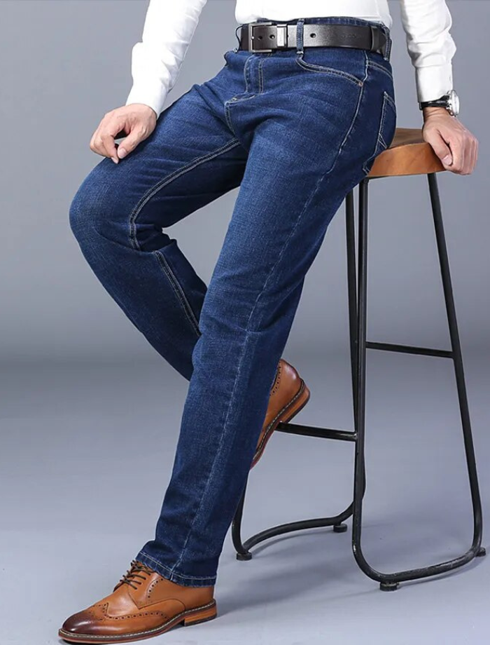 Herrar Jeans Stretchig Design i Bomull
