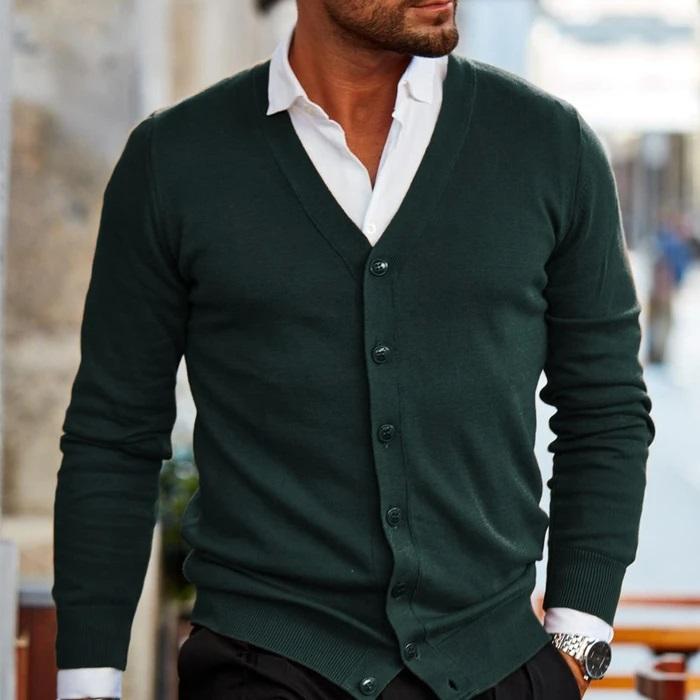 Elegant herrcardigan