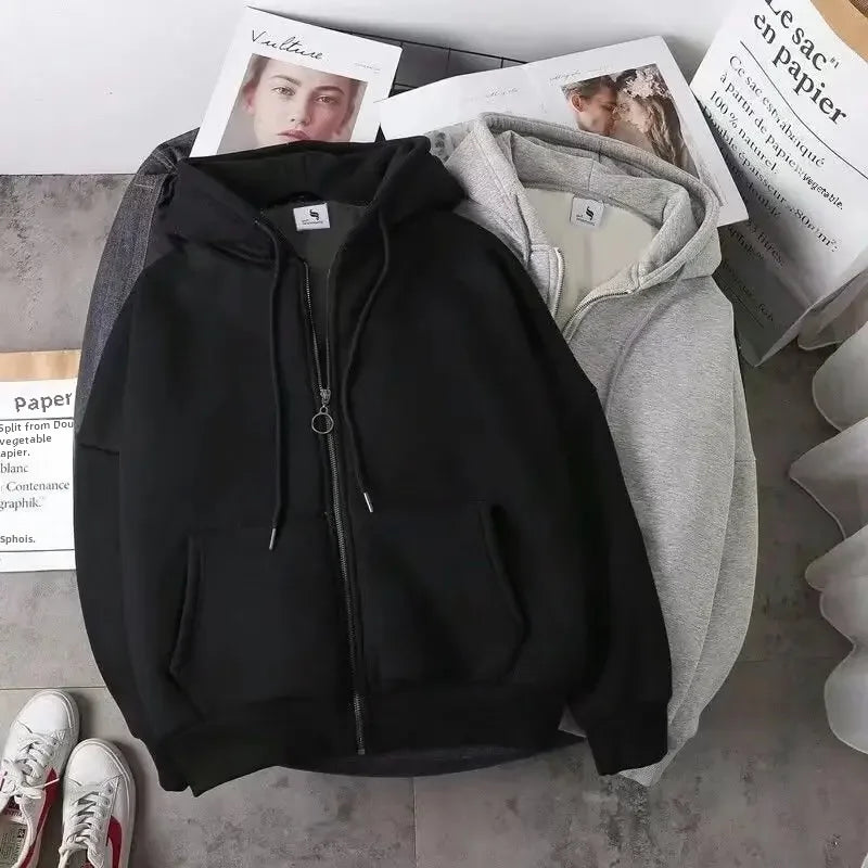 Fleecefodrad cardigan med huva