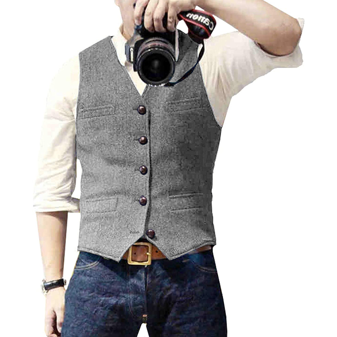 Herrgilet i Denim