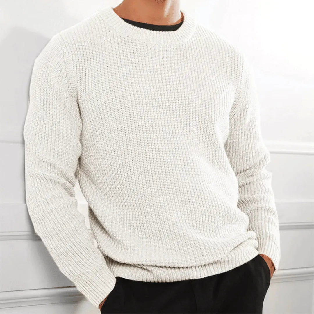 Handgjord crewneck-tröja