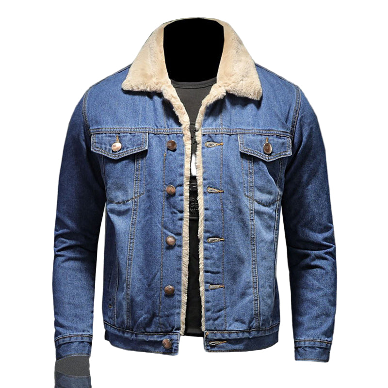 Herr Denimjacka Milano-stil
