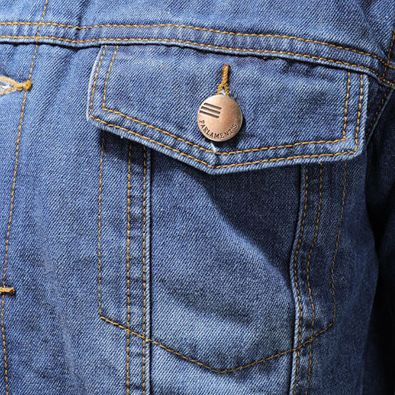 Herr Denimjacka Milano-stil