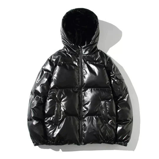 Herrarnas Vinter Pufferjacka med Vindskydd