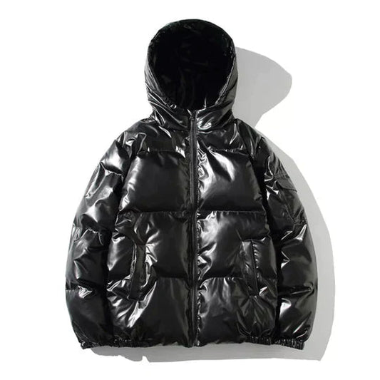 Herrarnas Vinter Pufferjacka med Vindskydd