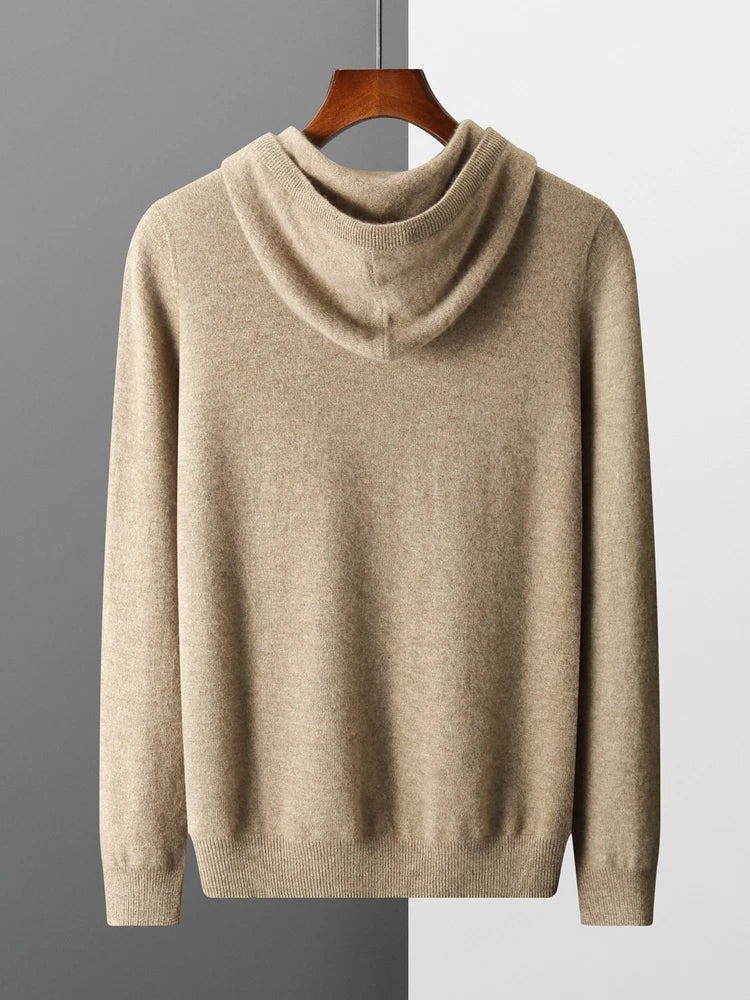 Herrarnas hoodie i ull