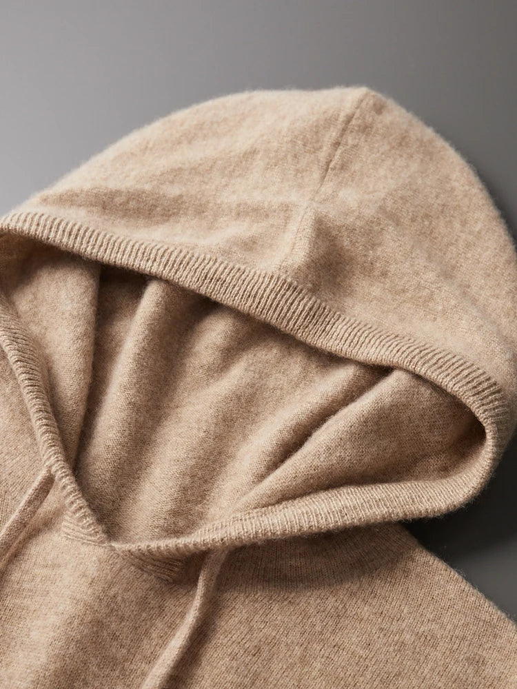 Herrarnas hoodie i ull