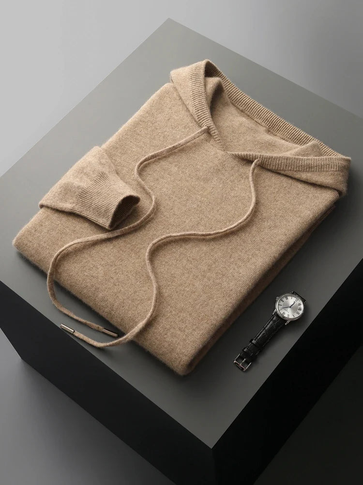 Herrarnas hoodie i ull