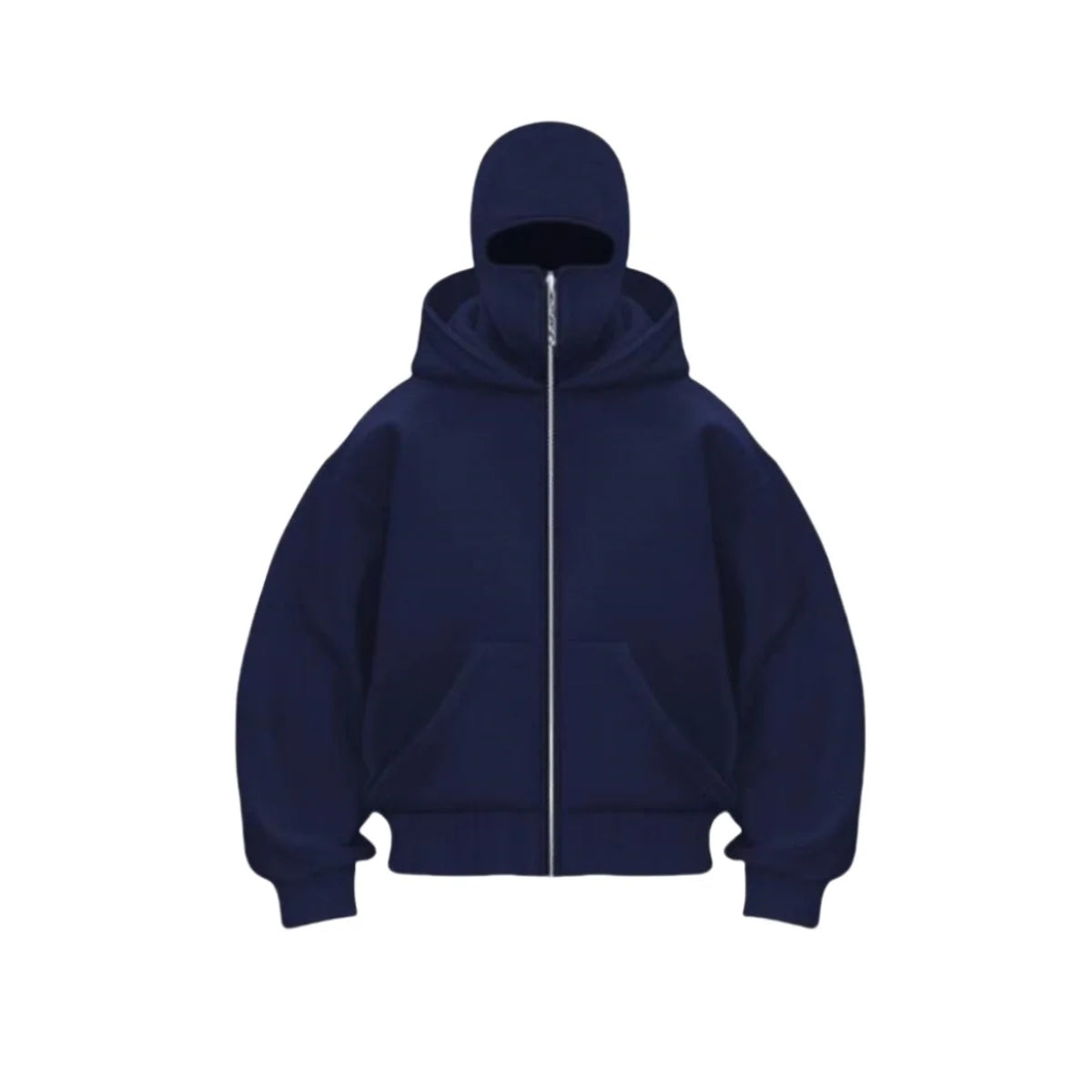 Herrar hoodie med balaklava och huva