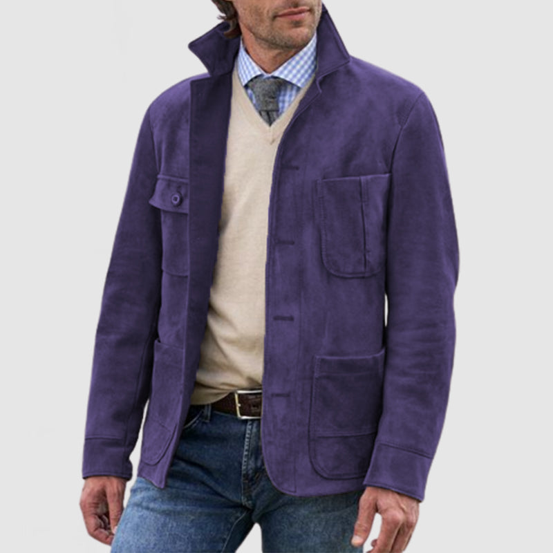 Herrjacka Retro Casual med Revers och Fickor