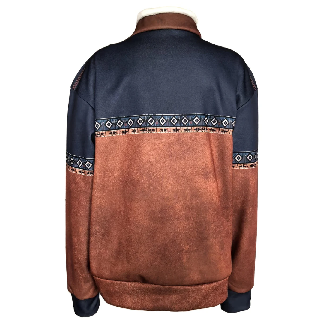 Herrpullover Modern Design med Reissverschluss Högkvalitativa Textilier
