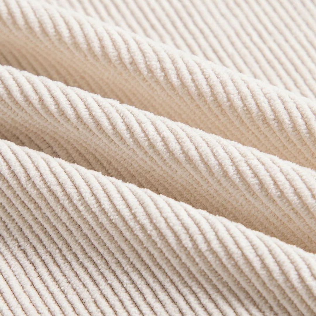 Herrskjorta Corduroy Klassisk Knappdesign Mjuk och Andningsbar