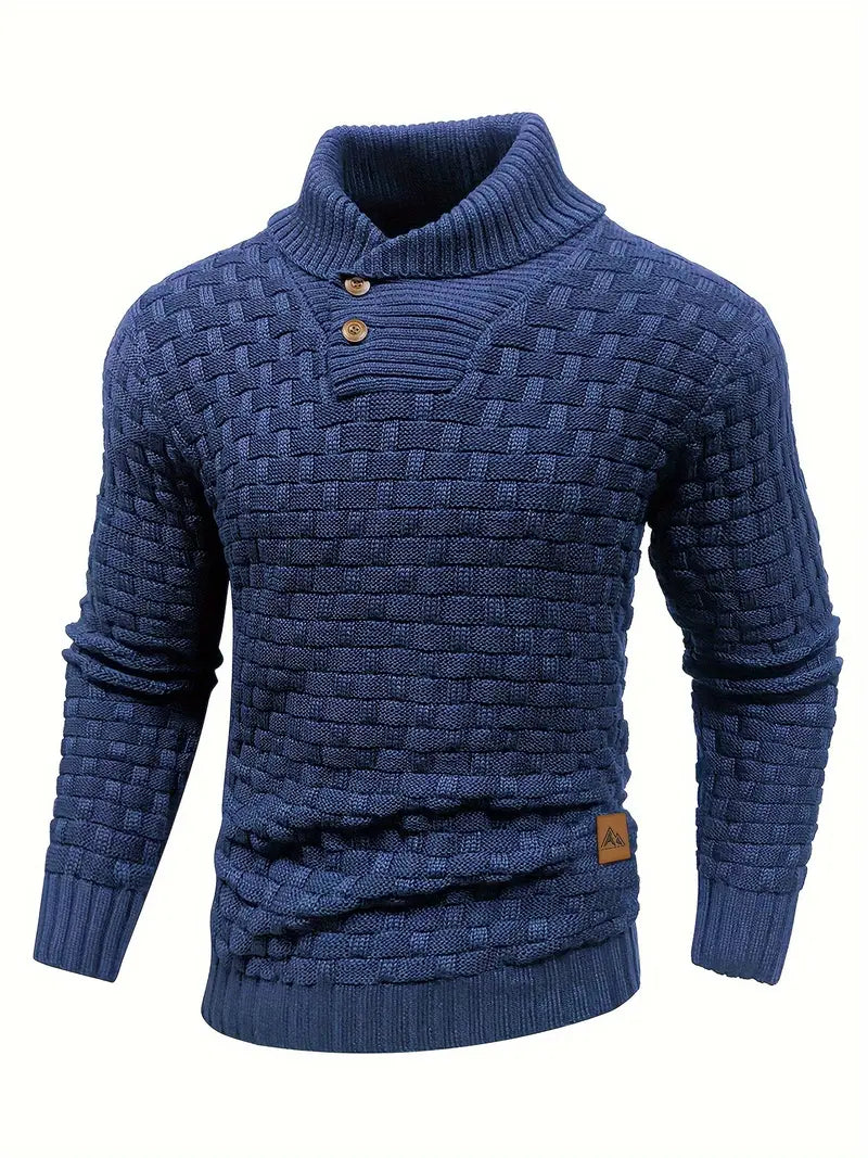 Herrtröja i Stickad Design för Elegant Utstrålning