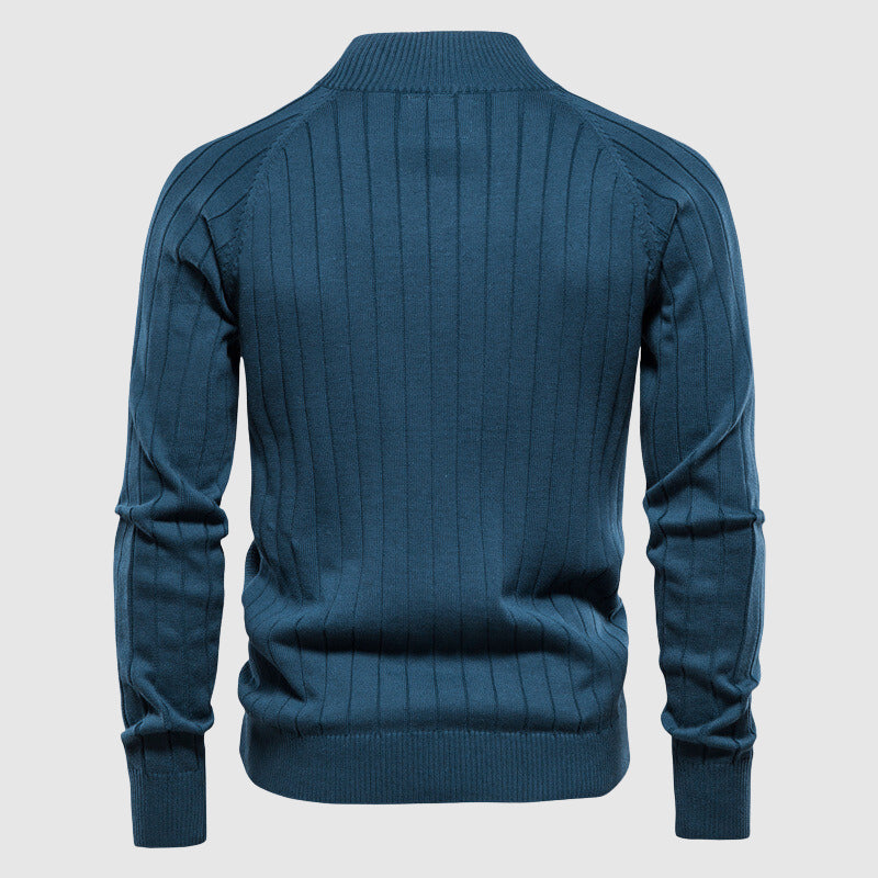 Heren vest trui met volledige rits