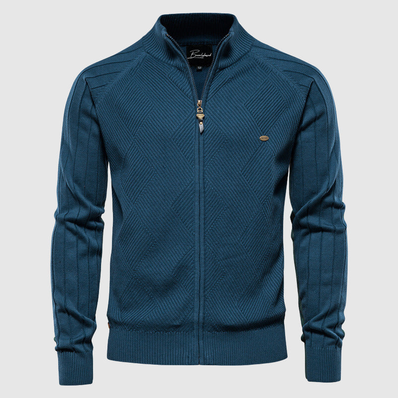 Heren vest trui met volledige rits