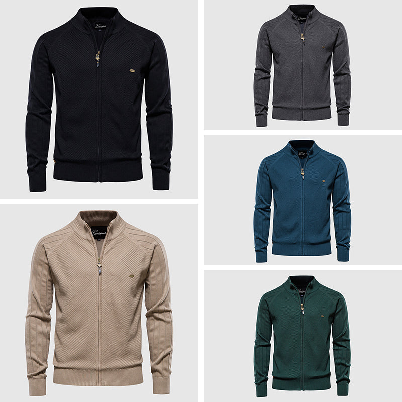 Heren vest trui met volledige rits