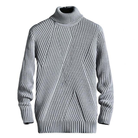 Herr Tröja Tjock Klassisk Design Bomullsblandning