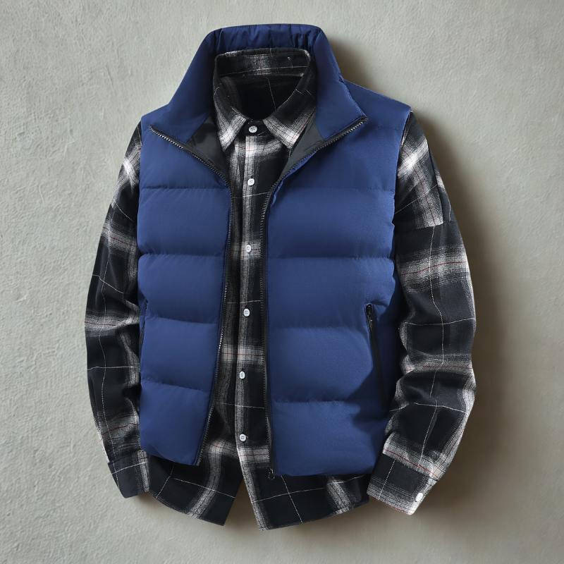 Herrväst – Vadderad Puffer väst – Regular Fit –