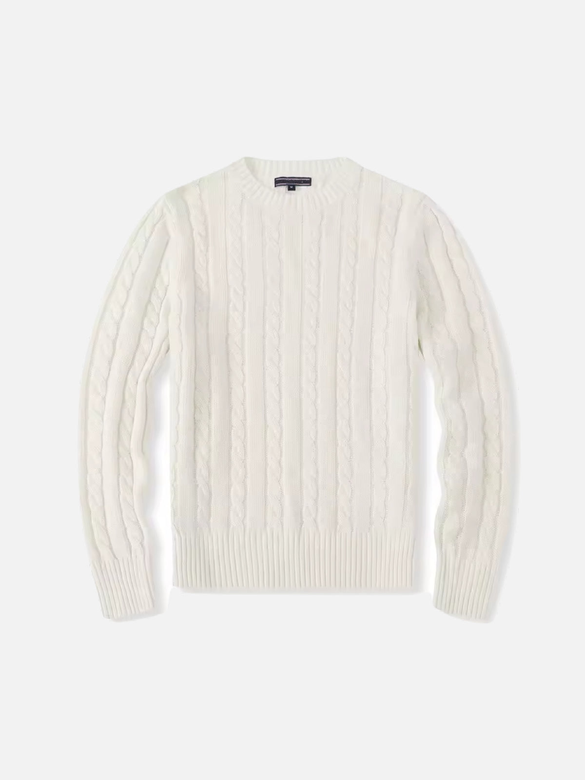 GIANO - CREWNECK GENSER FLETTEMØNSTER