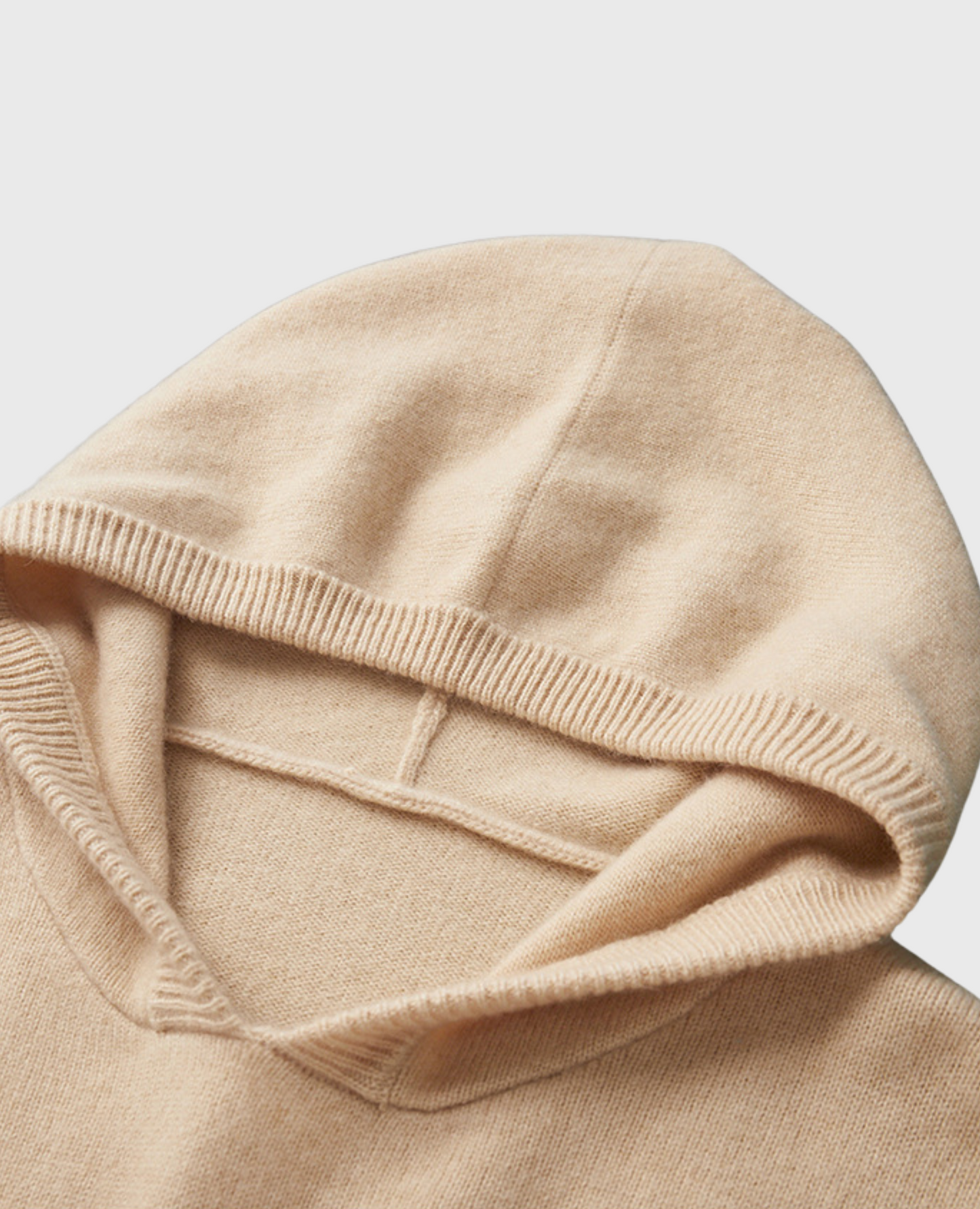 MERINO HOODIE BEIGE