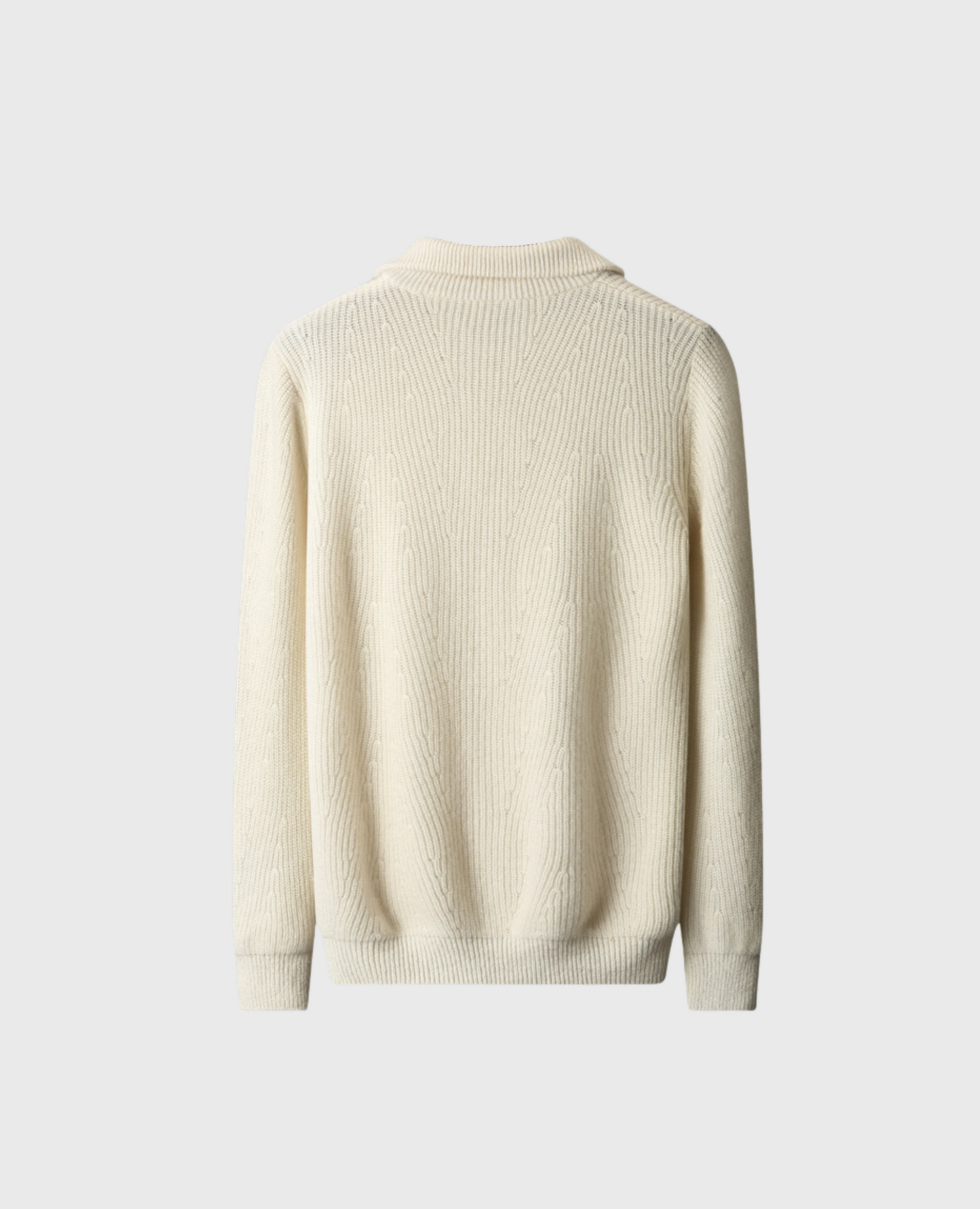KNIT ZIP OFF-WHITE