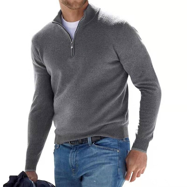 Elliot | Zippad V-ringad Tröja