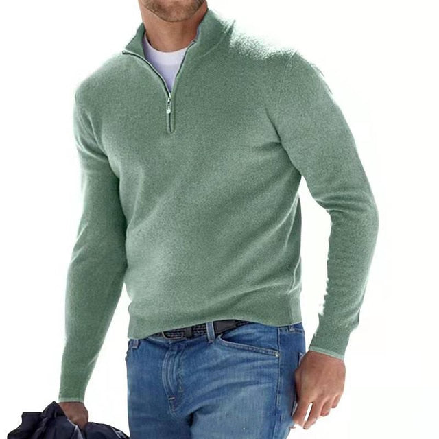 Elliot | Zippad V-ringad Tröja