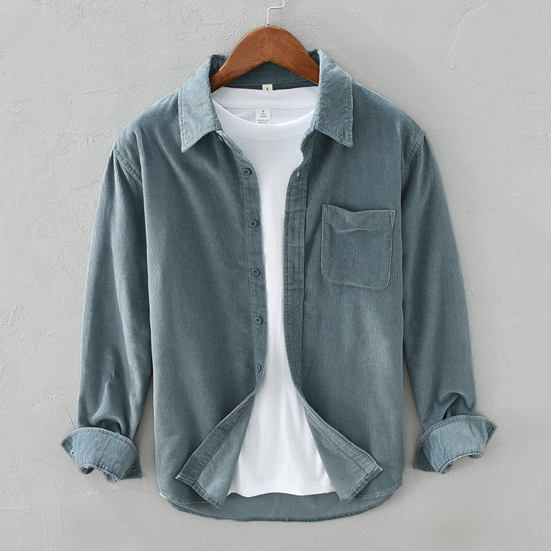 Max | Elegant retro kord overshirt för män